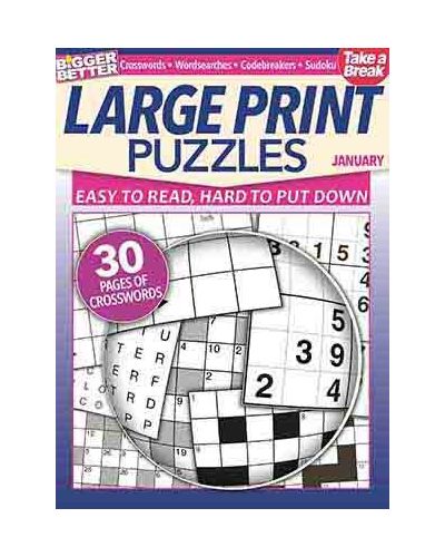 Bigger Better Larger Print Puzzles January 2024