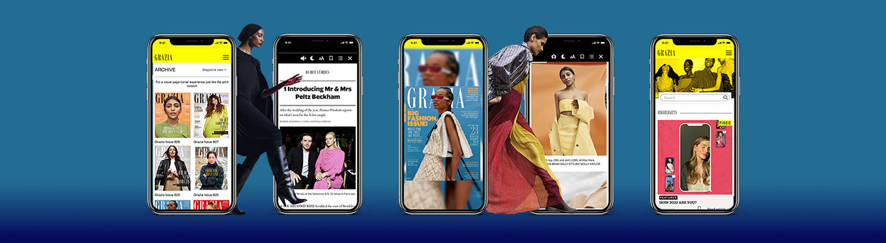 Explore Grazia's digital magazine on mobile &ndash; fashion, news, and issues available to read online