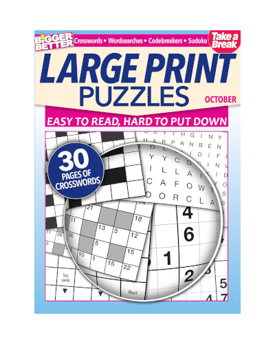 Bigger Better Larger Print Puzzles October 2023