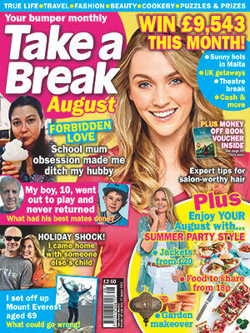take a break monthly magazine cover
